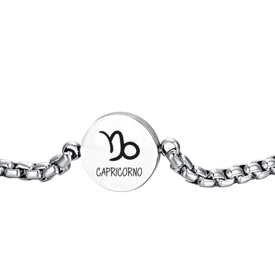 PULSERA DE ACERO PARA HOMBRE SIGNO ASTROLOGICO CAPRICORNIO PLACA