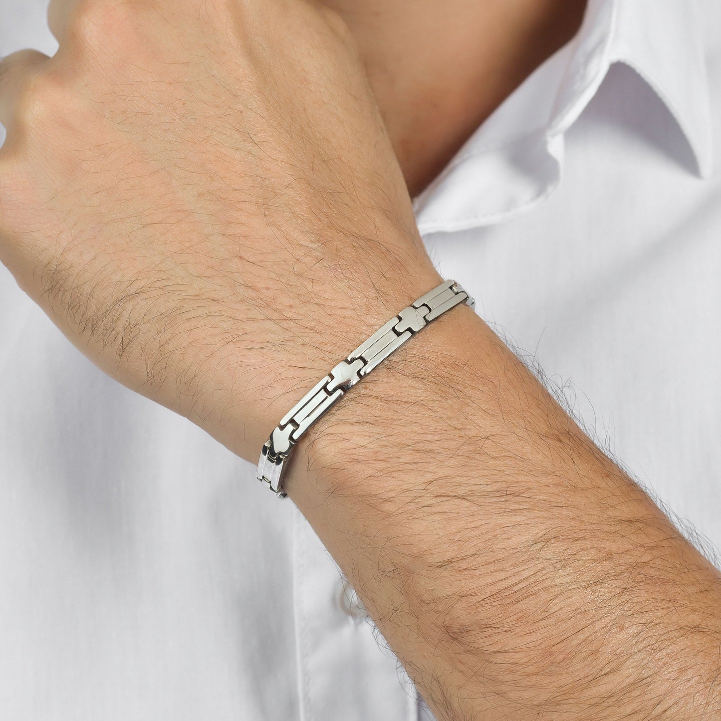 BRAZALETE DE ACERO PARA HOMBRE