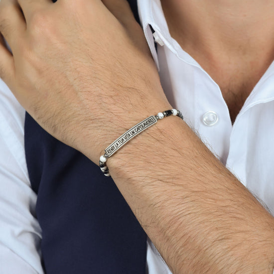 BRAZALETE DE ACERO PARA HOMBRE HAZ DE TU VIDA UNA OBRA MAESTRA