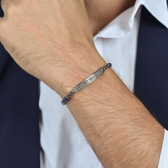 PULSERA DE ACERO PARA HOMBRE LIBRE Y FUERTE SIGUE TUS INSTINTOS