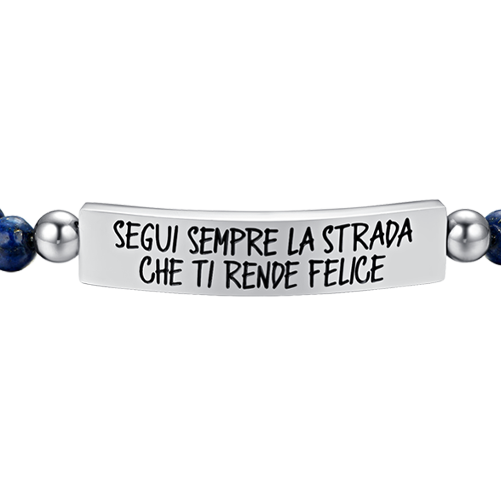PULSERA DE ACERO PARA HOMBRE SIGUE SIEMPRE EL CAMINO QUE TE HAGA FELIZ