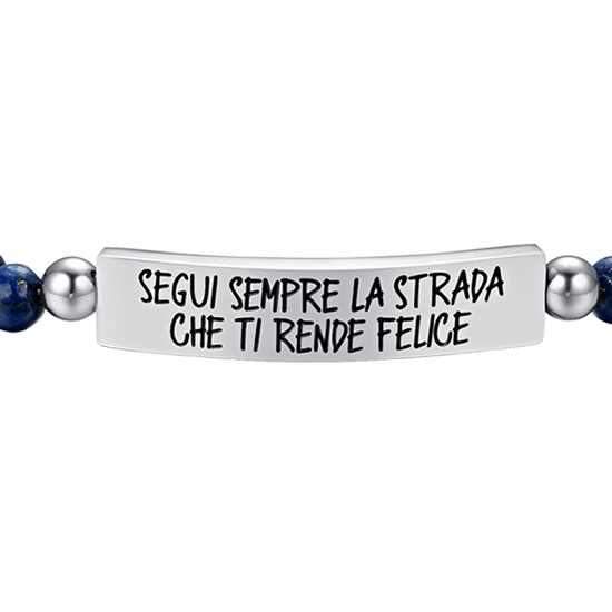 PULSERA DE ACERO PARA HOMBRE SIGUE SIEMPRE EL CAMINO QUE TE HAGA FELIZ