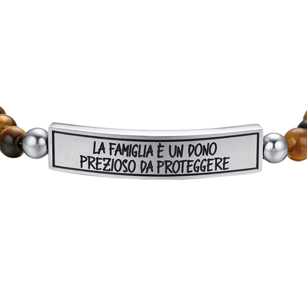 BRAZALETE DE ACERO DE LOS HOMBRES DE LA FAMILIA ES UN REGALO PRECIOSO PARA PROTEGER
