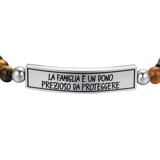 BRAZALETE DE ACERO DE LOS HOMBRES DE LA FAMILIA ES UN REGALO PRECIOSO PARA PROTEGER