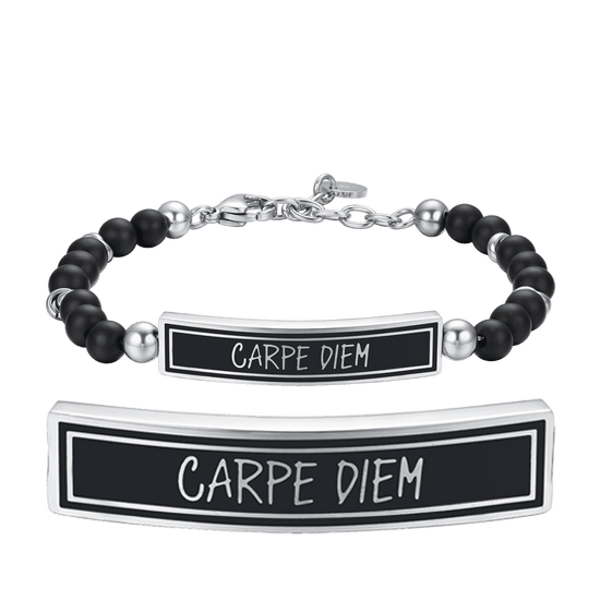 CARPE DIEM BRAZALETE DE ACERO PARA HOMBRE