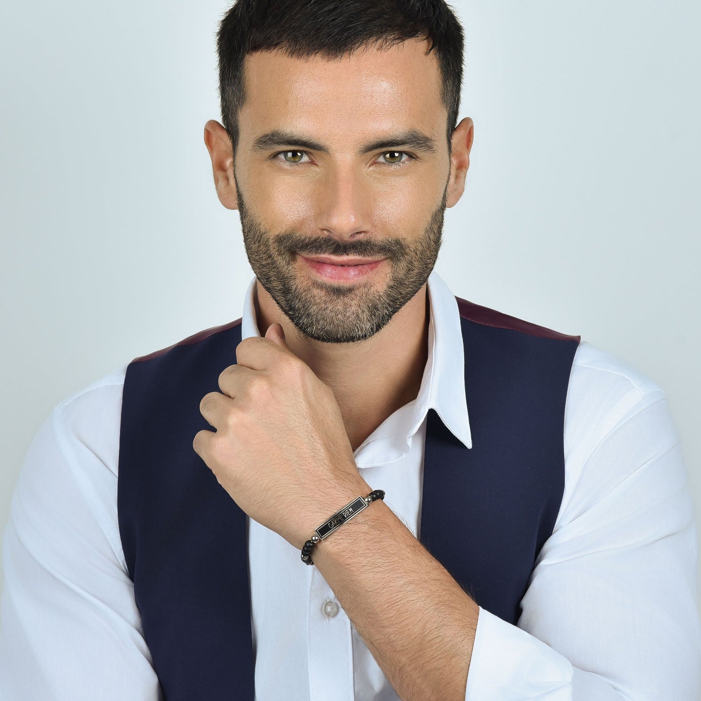 CARPE DIEM BRAZALETE DE ACERO PARA HOMBRE