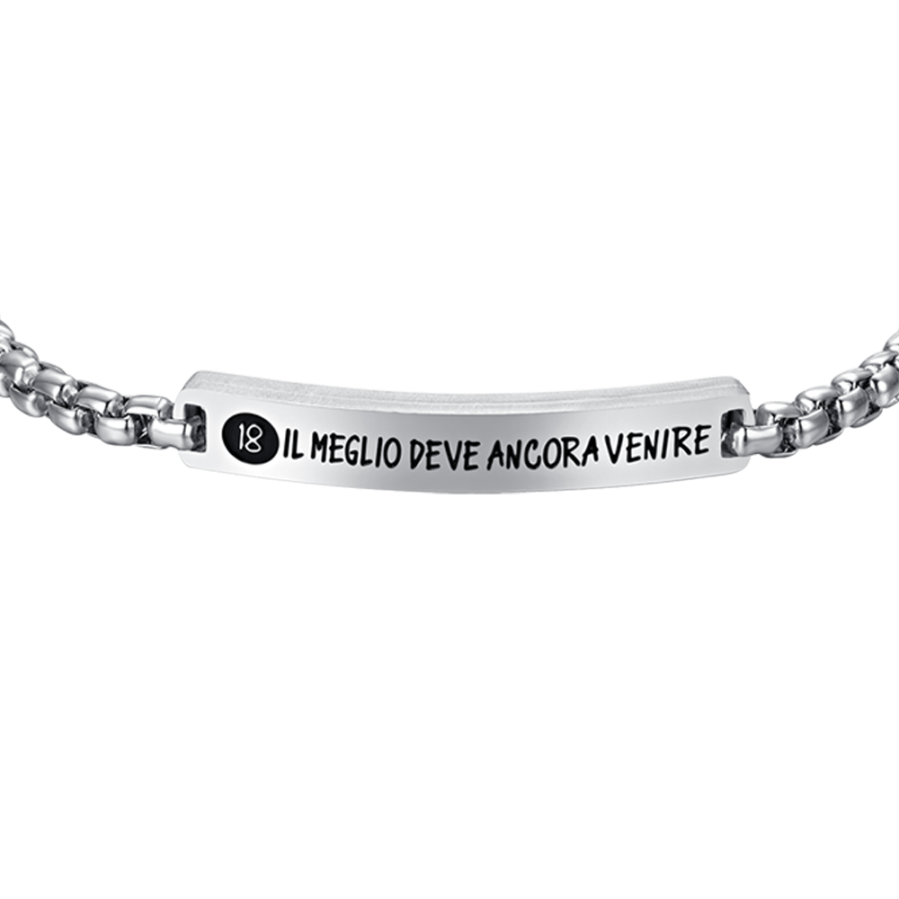 PLACA DE ACERO 18 BRAZALETE DE HOMBRE LO MEJOR ESTÁ POR LLEGAR