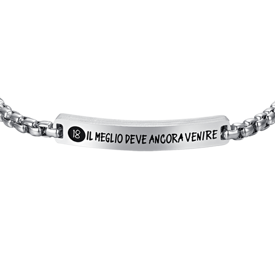 PLACA DE ACERO 18 BRAZALETE DE HOMBRE LO MEJOR ESTÁ POR LLEGAR