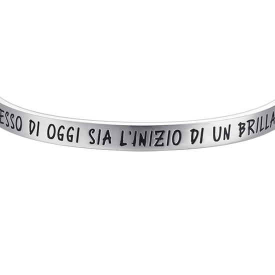 BRACCIALE UOMO IN ACCIAIO IL SUCCESSO DI OGGI SIA L'INIZIO DI UN BRILLANTE FUTUR Luca Barra