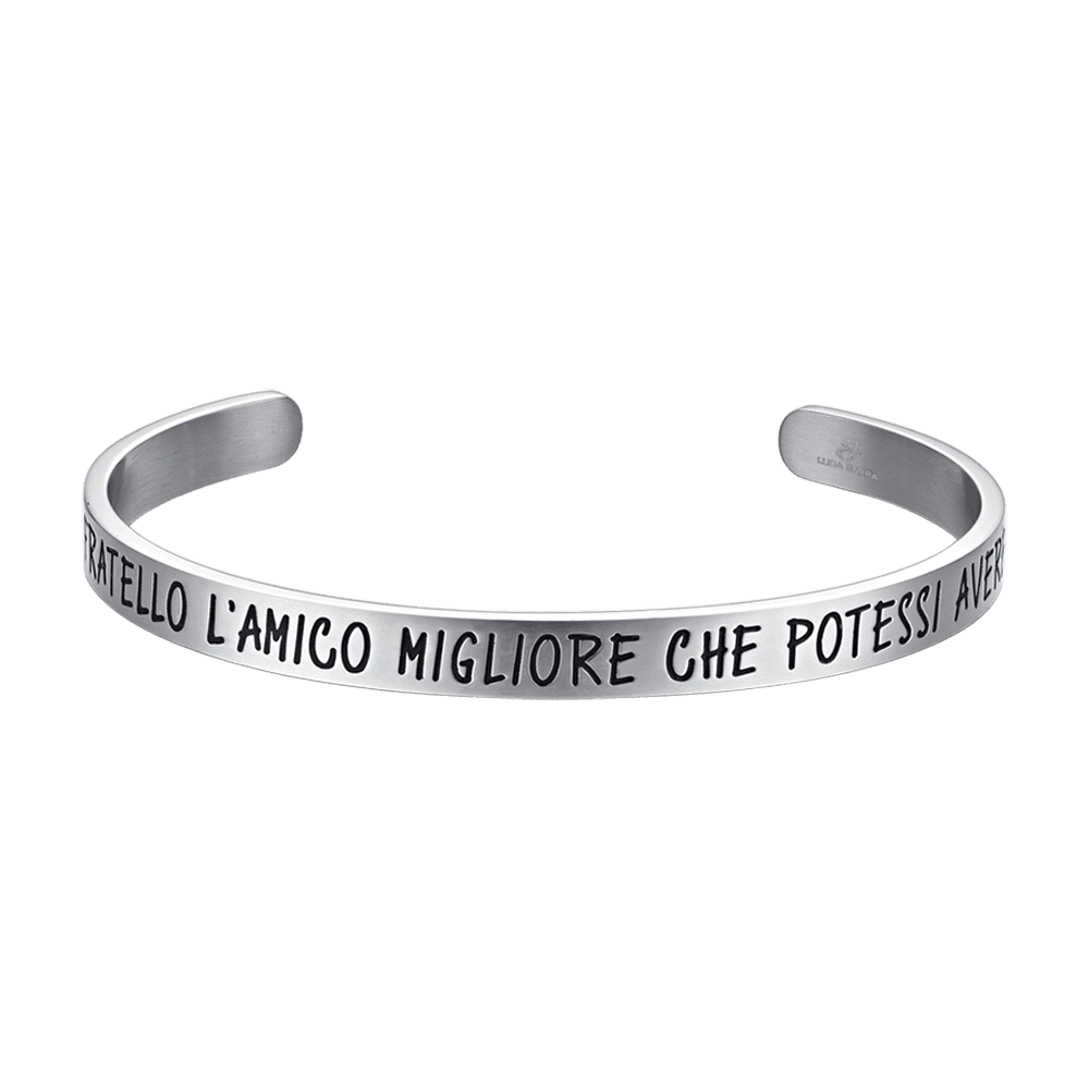 BRAZALETE DE ACERO PARA HOMBRE HERMANO EL MEJOR AMIGO QUE PODRÍAS TENER