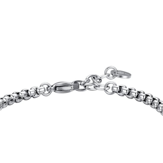 BRAZALETE DE ACERO PARA HOMBRE CON ELEMENTO DE ACERO