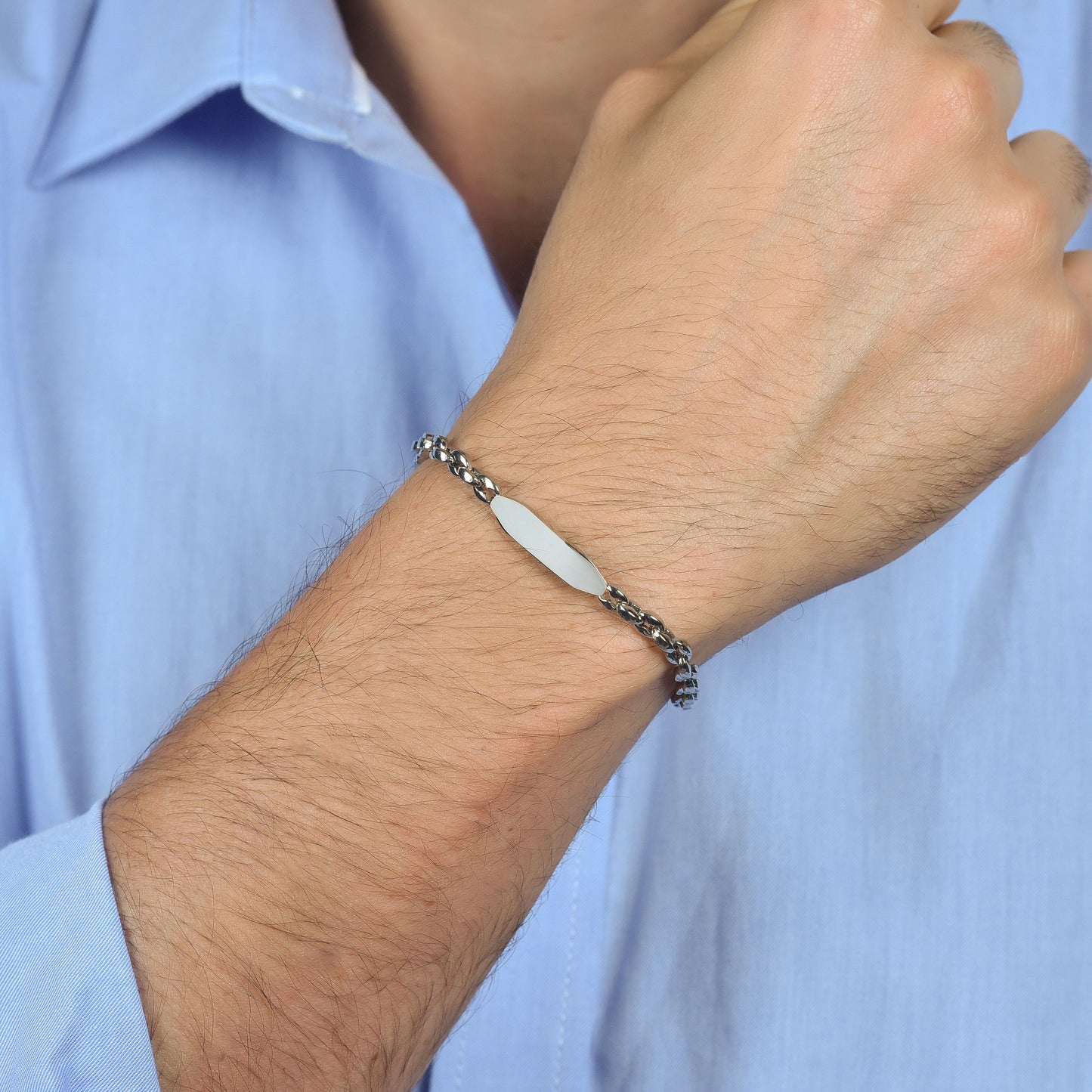 PULSERA DE ACERO PARA HOMBRE CON ELEMENTO