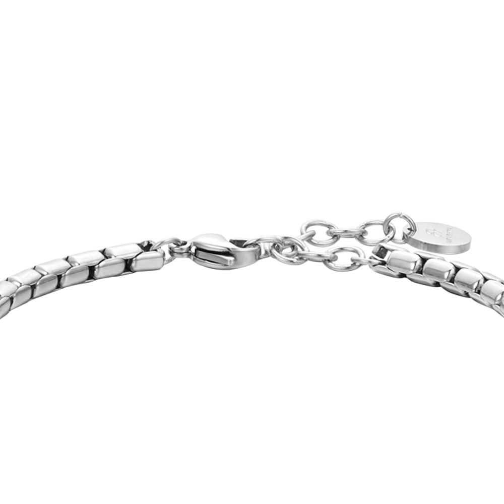 PULSERA DE ACERO MALAQUITA VERDE PARA HOMBRE