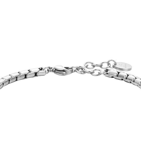PULSERA DE ACERO MALAQUITA VERDE PARA HOMBRE