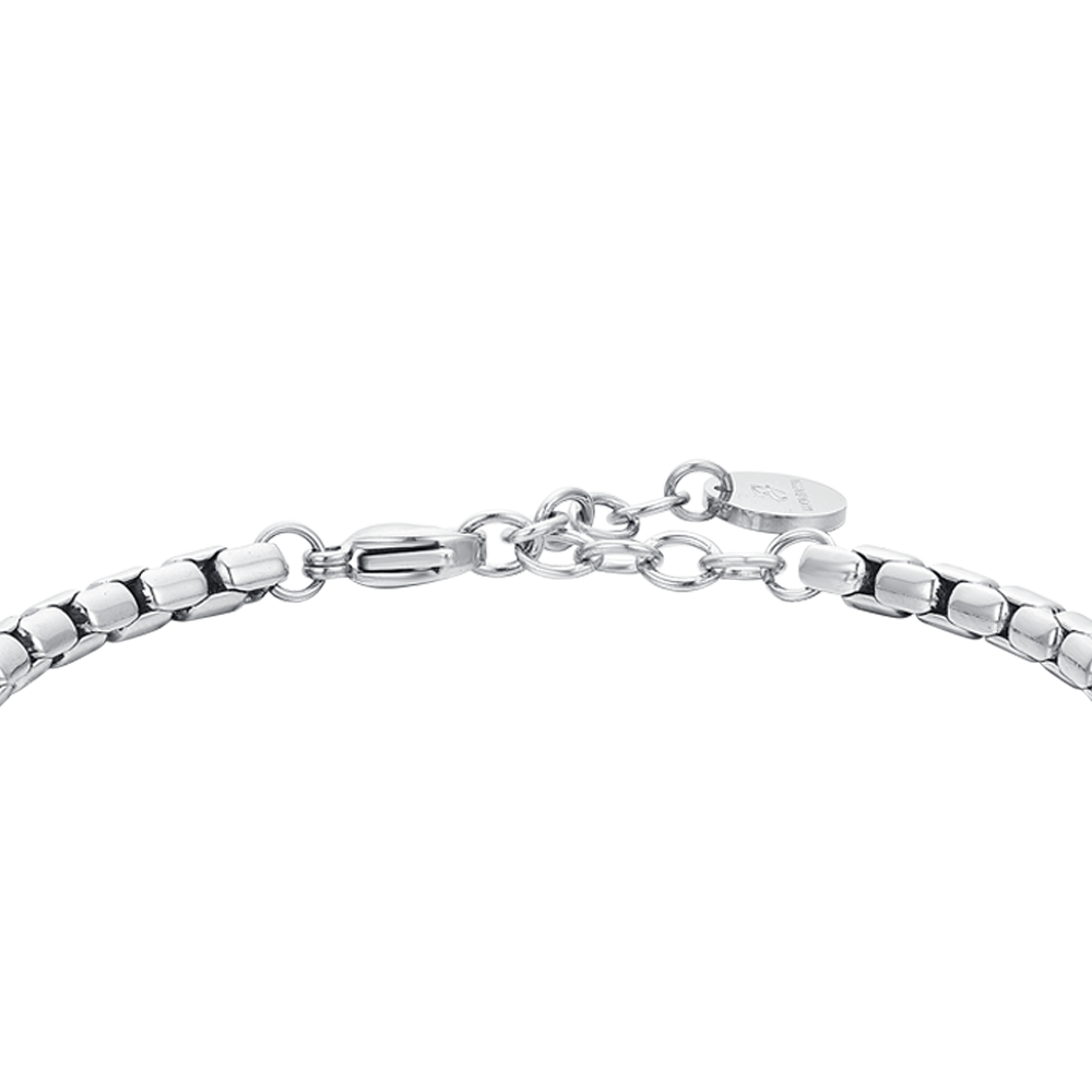 PULSERA DE ACERO AZUL LAPISLÁZULI PARA HOMBRE