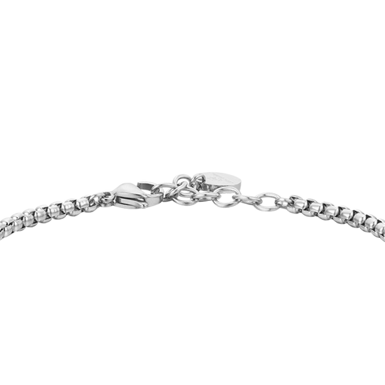 BRAZALETE Y ELEMENTOS DE ACERO DE ÁGATA NEGRA PARA HOMBRE