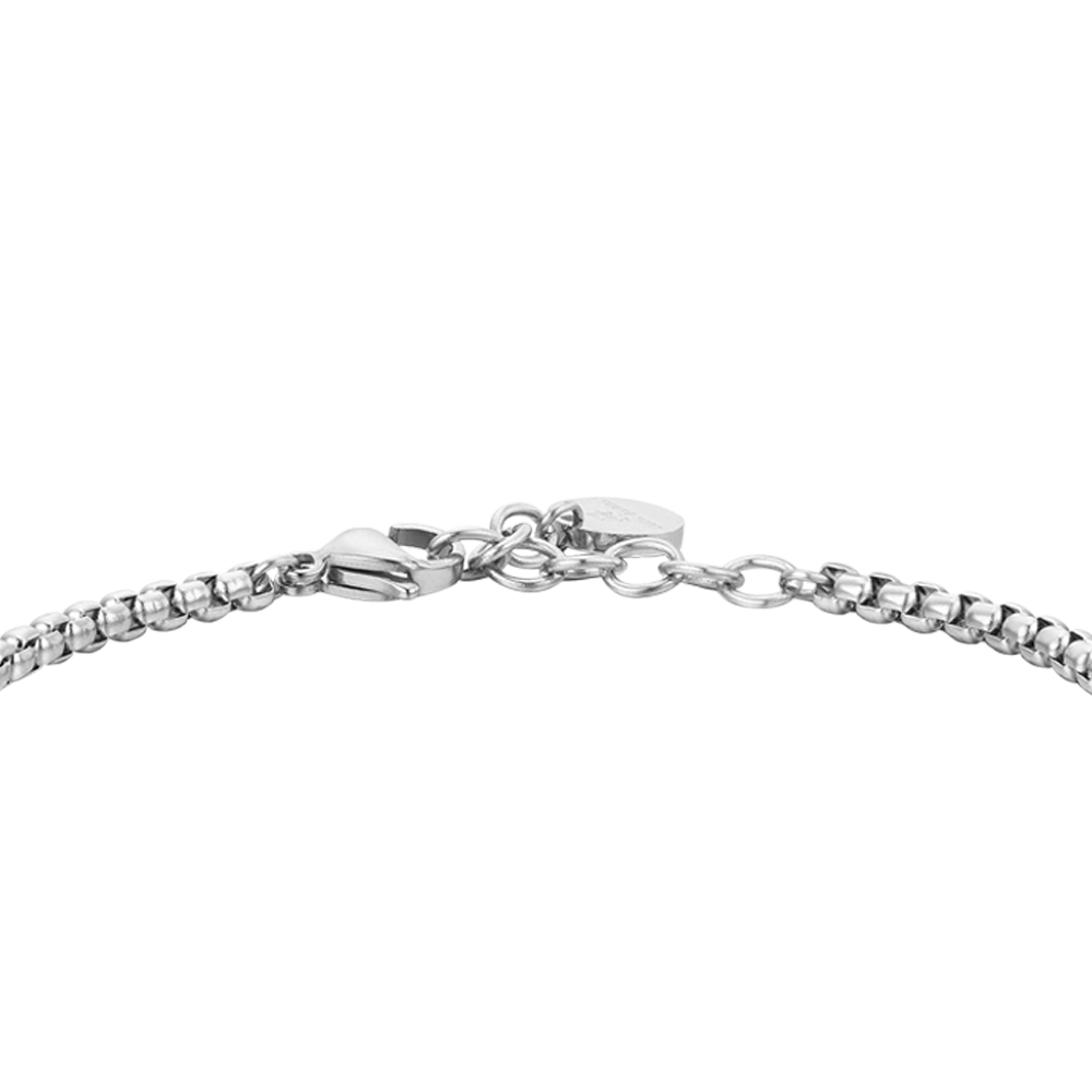 PULSERA DE ACERO SODALITA AZUL PARA HOMBRE