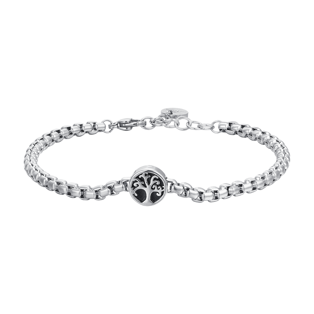 PULSERA MAN STEEL TREE OF LIFE