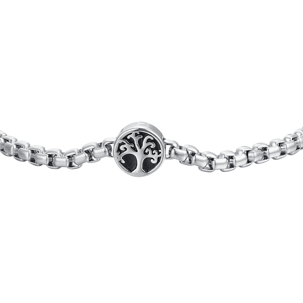 PULSERA MAN STEEL TREE OF LIFE