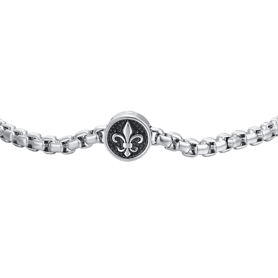 PULSERA DE ACERO PARA HOMBRE CON LIRIO
