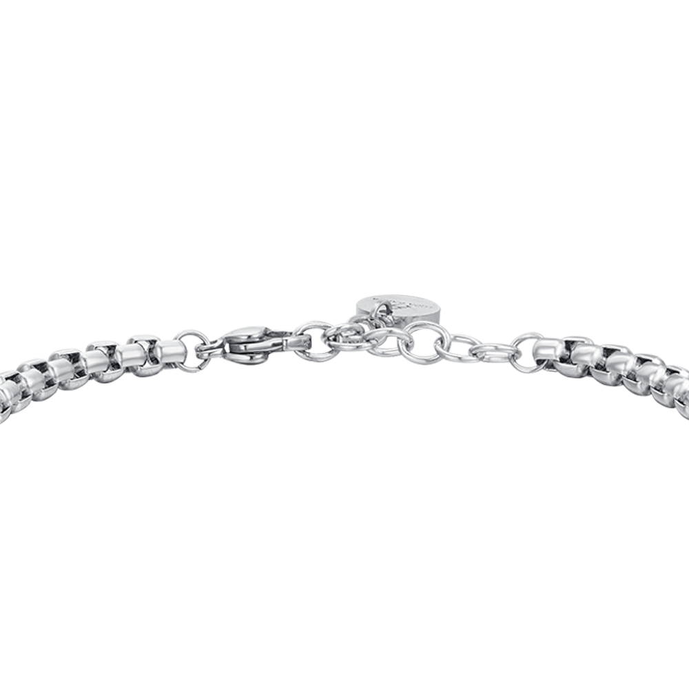 PULSERA DE ACERO PARA HOMBRE CON CRUZ