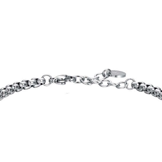 PULSERA ACERO HOMBRE CON ROSA IP ROSA DE LOS VIENTOS