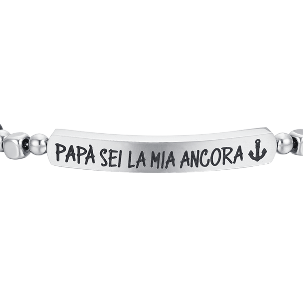 PULSERA DE ACERO PARA HOMBRE DADDY YOU ARE MY ANCHOR