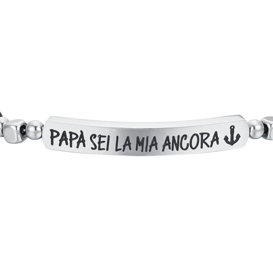 PULSERA DE ACERO PARA HOMBRE DADDY YOU ARE MY ANCHOR