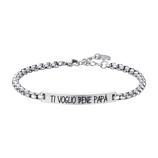 BRAZALETE HOMBRE DE ACERO TE QUIERO PAPI
