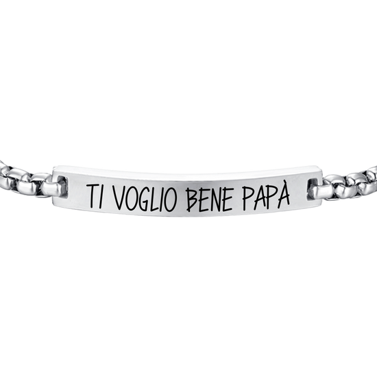 BRAZALETE HOMBRE DE ACERO TE QUIERO PAPI