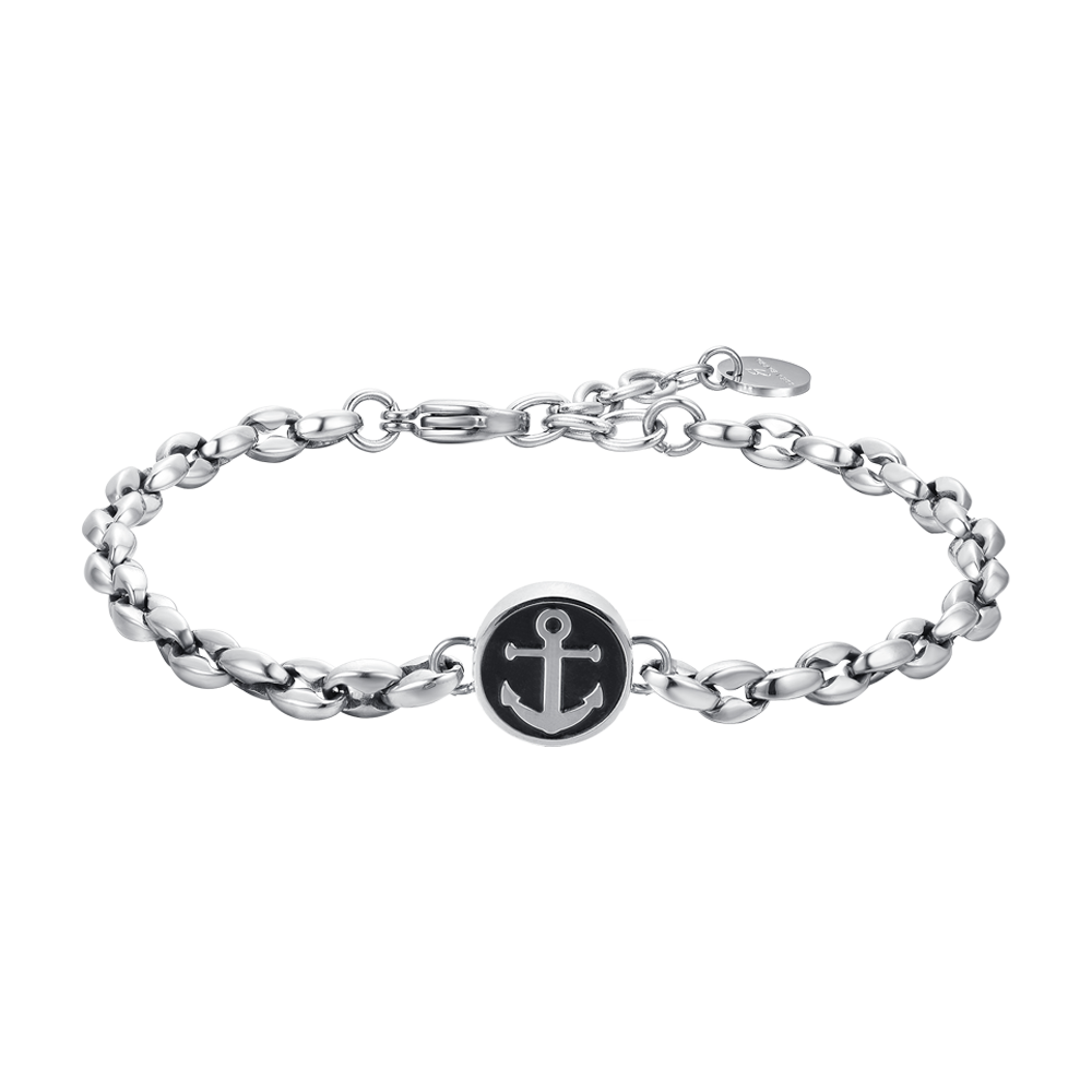 PULSERA DE ACERO PARA HOMBRE CON ANCLA