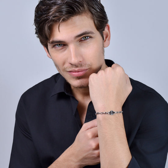 PULSERA DE ACERO PARA HOMBRE CON ANCLA