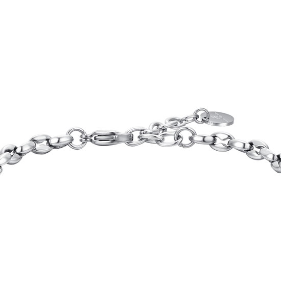 BRAZALETE DE ACERO PARA HOMBRE CON TIMÓN