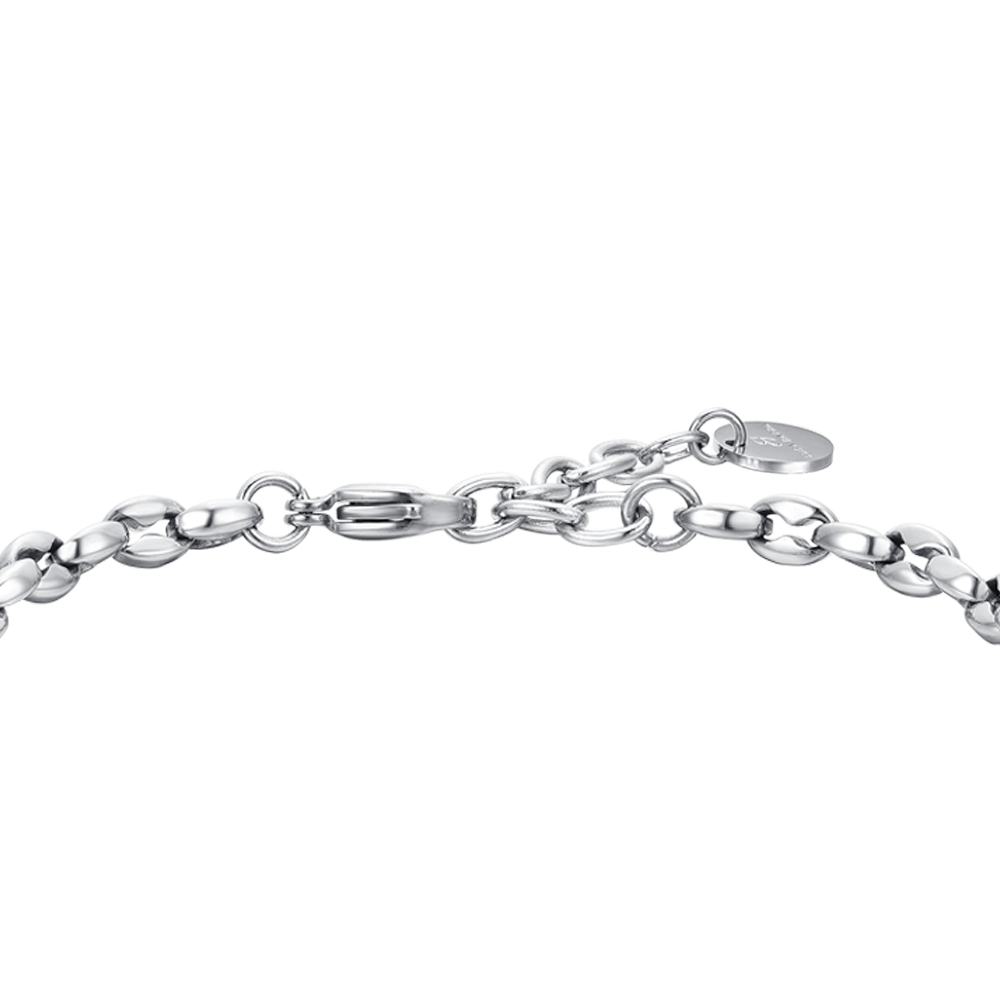 BRAZALETE DE ACERO PARA HOMBRE CON ROSA DE LOS VIENTOS