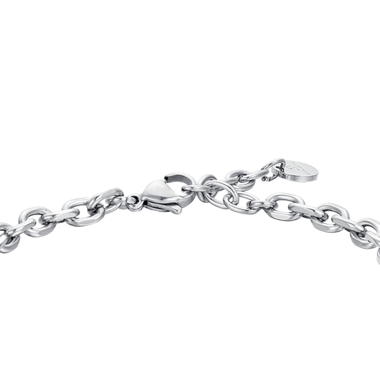 PULSERA DE ACERO PARA HOMBRE CON ELEMENTOS NEGROS