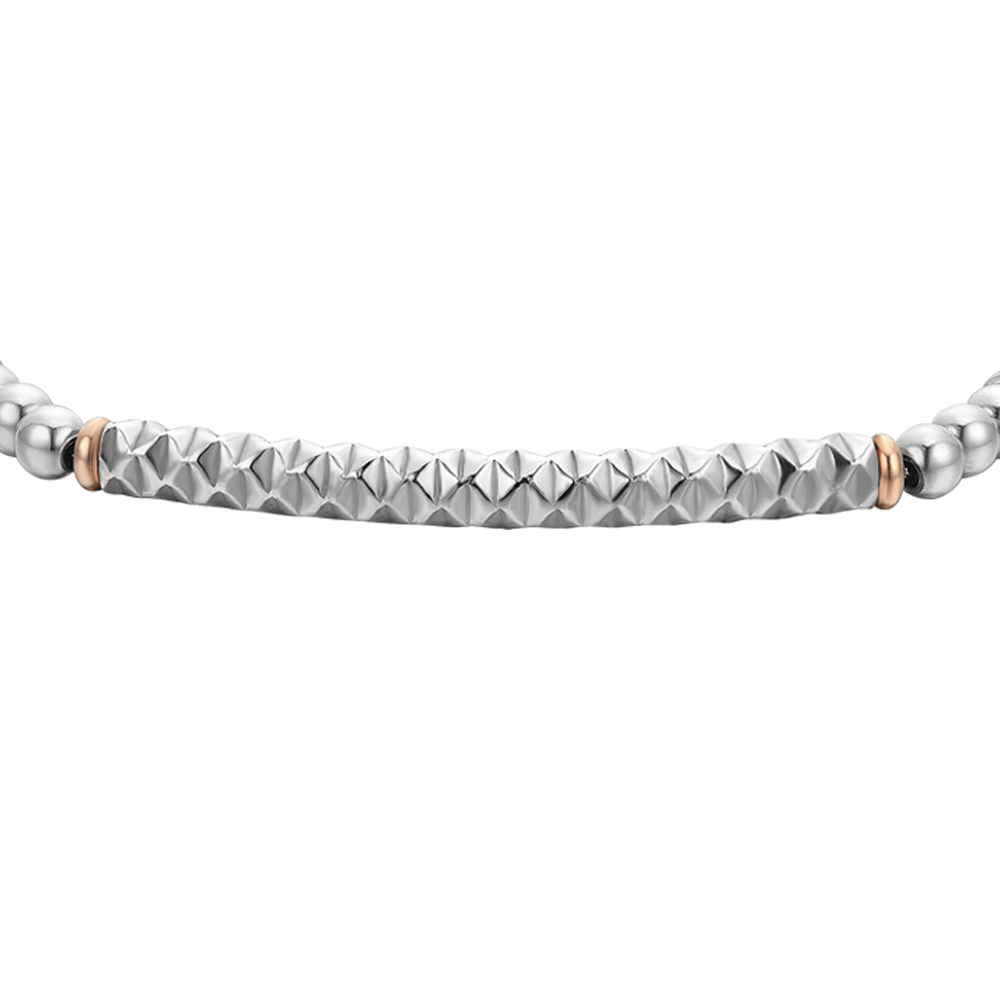BRAZALETE DE ACERO HEMATITES GRIS PARA HOMBRE