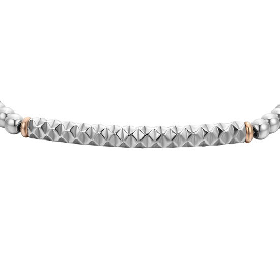 BRAZALETE DE ACERO HEMATITES GRIS PARA HOMBRE