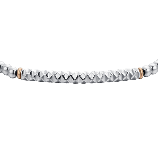 PULSERA DE HOMBRE DE ACERO HEMATITES AZUL