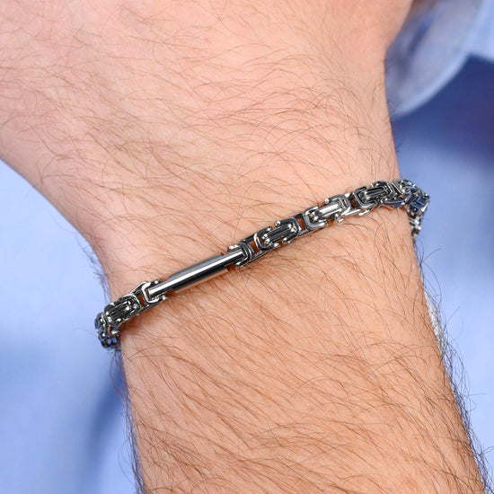 PULSERA DE ACERO PARA HOMBRE CON ELEMENTO