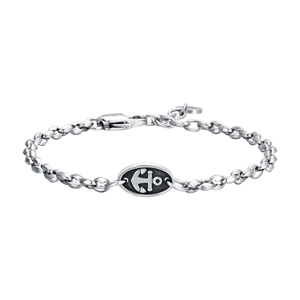PULSERA DE ACERO PARA HOMBRE CON ANCLA