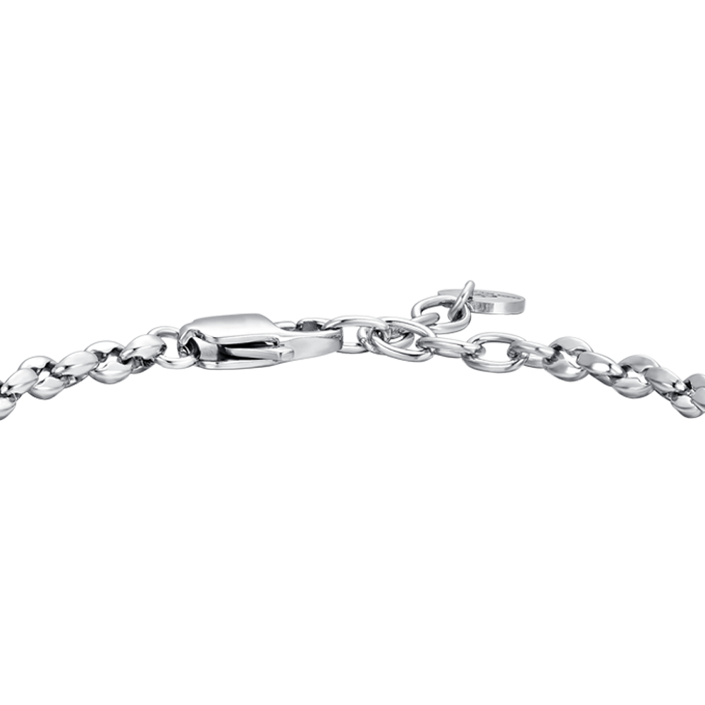 BRAZALETE DE ACERO PARA HOMBRE CON ROSA DE LOS VIENTOS