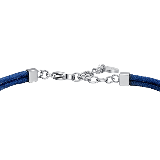 PULSERA DE CABALLERO DE CUERDA AZUL Y ANCLA