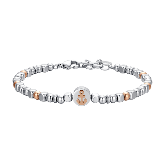 ANCLA DE ACERO IP BRAZALETE DE ORO ROSA