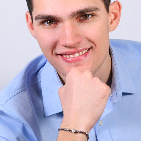 ANCLA DE ACERO IP BRAZALETE DE ORO ROSA