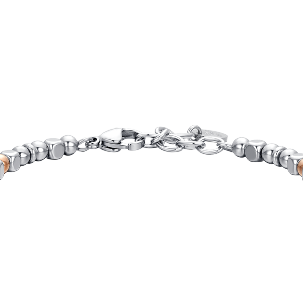 ANCLA DE ACERO IP BRAZALETE DE ORO ROSA