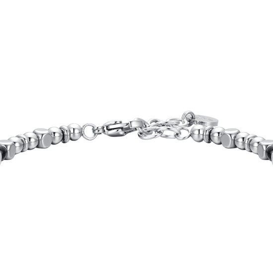 ROSA DE LOS VIENTOS DE ACERO PARA HOMBRE IP BRAZALETE NEGRO