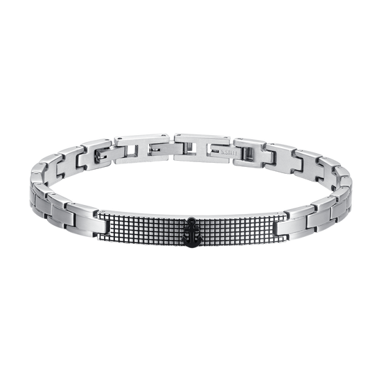 ANCLA DE ACERO PARA HOMBRE IP BRAZALETE NEGRO