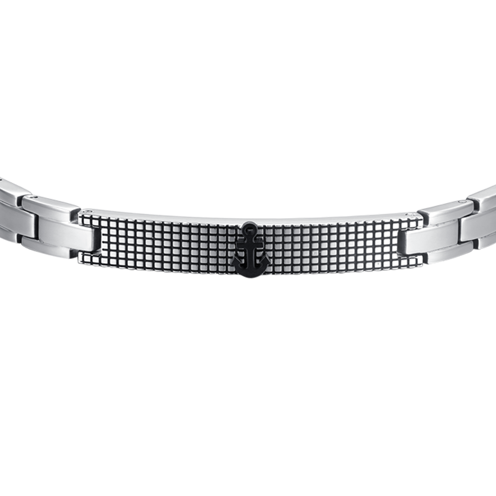 ANCLA DE ACERO PARA HOMBRE IP BRAZALETE NEGRO