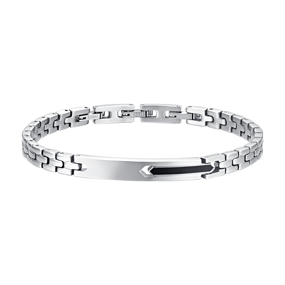 BRAZALETE DE ACERO IP ELEMENT NEGRO PARA HOMBRE