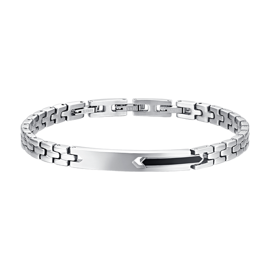BRAZALETE DE ACERO IP ELEMENT NEGRO PARA HOMBRE
